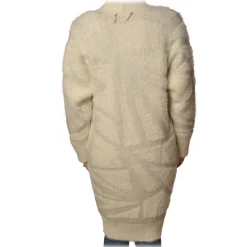 Patrizia Pepe - Long Cardigan Without Closures - White - Pullover - Made in Italy - Luxury Exclusive Collection - Avvenice