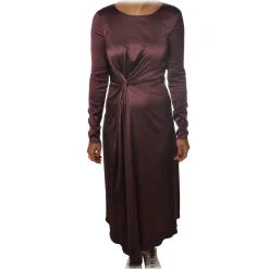 Patrizia Pepe - Long Dress with Long Sleeve - Bordeaux - Dress - Made in Italy - Luxury Exclusive Collection - Avvenice