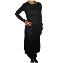 Patrizia Pepe - Long Dress with Long Sleeve - Black - Dress - Made in Italy - Luxury Exclusive Collection - Avvenice