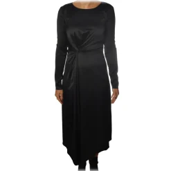 Patrizia Pepe - Long Dress with Long Sleeve - Black - Dress - Made in Italy - Luxury Exclusive Collection - Avvenice