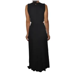 Patrizia Pepe - Long Dress with Split Waist Detail - Black - Dress - Made in Italy - Luxury Exclusive Collection - Avvenice