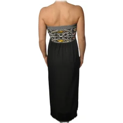 Patrizia Pepe - Long Model Dress with Processing on the Top - Black - Dress - Made in Italy - Luxury Exclusive Collection - Avvenice