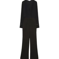 Patrizia Pepe - Long Suit with Blouse and Flared Trousers - Black - Made in Italy - Luxury Exclusive Collection - Avvenice
