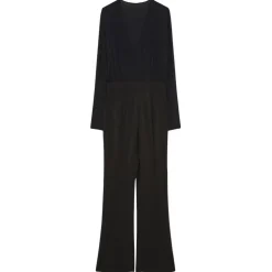 Patrizia Pepe - Long Suit with Blouse and Flared Trousers - Black - Made in Italy - Luxury Exclusive Collection - Avvenice