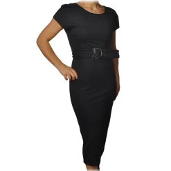 Patrizia Pepe - Midi Sheath Dress - Black - Dress - Made in Italy - Luxury Exclusive Collection - Avvenice