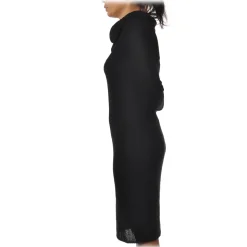 Patrizia Pepe - Ribbed Knit Sheath Dress - Black - Dress - Made in Italy - Luxury Exclusive Collection - Avvenice