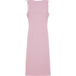 Patrizia Pepe - Sheath Dress with Draping - Antique Pink - Made in Italy - Luxury Exclusive Collection - Avvenice