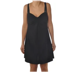 Patrizia Pepe - Short Sheath Dress with Heart Neckline - Black - Dress - Made in Italy - Luxury Exclusive Collection - Avvenice
