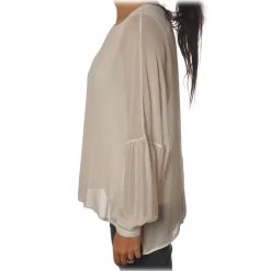 Patrizia Pepe - Soft Blouse with Stretch Tank Top - White - Shirt - Made in Italy - Luxury Exclusive Collection - Avvenice