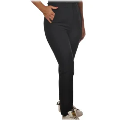 Patrizia Pepe - Straight Trousers with Chinos Pocket - Black - Trousers - Made in Italy - Luxury Exclusive Collection - Avvenice
