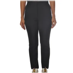 Patrizia Pepe - Straight Trousers with Chinos Pocket - Black - Trousers - Made in Italy - Luxury Exclusive Collection - Avvenice