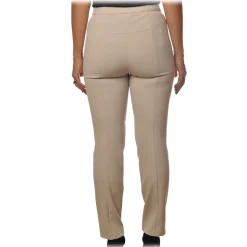 Patrizia Pepe - Straight Trousers with Chinos Pocket - Off White - Trousers - Made in Italy - Luxury Exclusive Collection - Avvenice