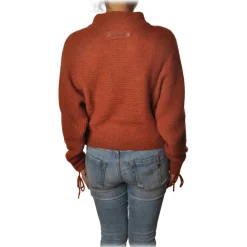 Patrizia Pepe - Sweater Wide Model with Crater Neck - Dark Orange - Pullover - Made in Italy - Luxury Exclusive Collection - Avvenice