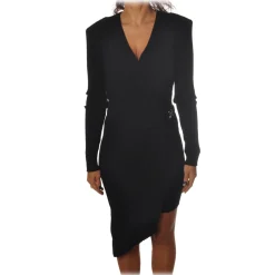 Patrizia Pepe - Wallet Model Dress with Belt - Black - Dress - Made in Italy - Luxury Exclusive Collection - Avvenice