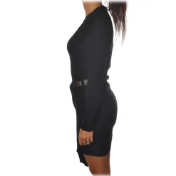 Patrizia Pepe - Wallet Model Dress with Belt - Black - Dress - Made in Italy - Luxury Exclusive Collection - Avvenice