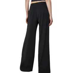 Patrizia Pepe - Wide Leg Trousers in Technical Fabric - Black - Trousers - Made in Italy - Luxury Exclusive Collection - Avvenice