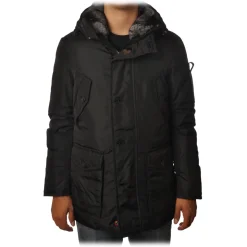 Peuterey - Hasselblad Jacket 3/4 Model with Drawstring - Black - Jacket - Luxury Exclusive Collection - Avvenice