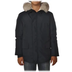 Peuterey - Migisi Jacket with Fixed Hood and Removable Fur - Blue - Jacket - Luxury Exclusive Collection - Avvenice