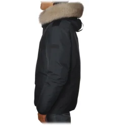 Peuterey - Migisi Jacket with Fixed Hood and Removable Fur - Blue - Jacket - Luxury Exclusive Collection - Avvenice