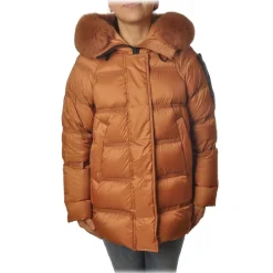 Peuterey - Oversized Quilted Down Jacket Takan Model - Orange - Jacket - Luxury Exclusive Collection - Avvenice