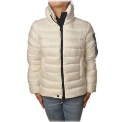 Peuterey - Quilted Down Cropped Jacket Model Freccia - White - Jacket - Luxury Exclusive Collection - Avvenice
