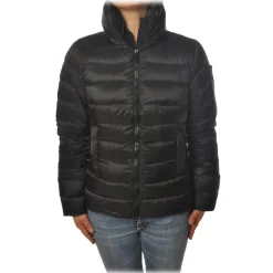 Peuterey - Quilted Down Cropped Jacket Model Freccia - Black - Jacket - Luxury Exclusive Collection - Avvenice