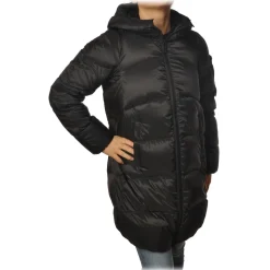 Peuterey - Quilted Down Jacket with Hood Halley Model - Black - Jacket - Luxury Exclusive Collection - Avvenice