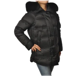 Peuterey - Quilted Down Jacket with Hood Model Takan - Black - Jacket - Luxury Exclusive Collection - Avvenice