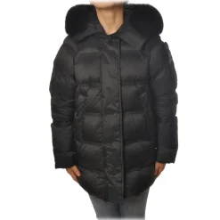 Peuterey - Quilted Down Jacket with Hood Model Takan - Black - Jacket - Luxury Exclusive Collection - Avvenice