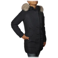 Peuterey - Regina 3/4 Length Jacket with Hood - Blue - Jacket - Luxury Exclusive Collection - Avvenice