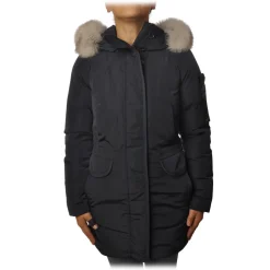 Peuterey - Regina 3/4 Length Jacket with Hood - Blue - Jacket - Luxury Exclusive Collection - Avvenice