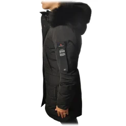 Peuterey - Regina 3/4 Length Jacket with Hood - Black - Jacket - Luxury Exclusive Collection - Avvenice