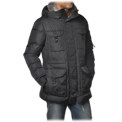 Peuterey - Siba Jacket Elongated Model with Four Pockets - Blue - Jacket - Luxury Exclusive Collection - Avvenice