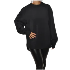 Peuterey - Sweatshirt in Technical Fabric Longer on the Back - Black - Sweatshirt - Luxury Exclusive Collection - Avvenice