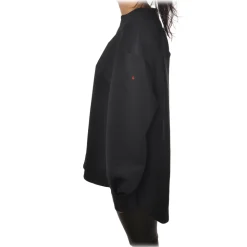 Peuterey - Sweatshirt in Technical Fabric Longer on the Back - Black - Sweatshirt - Luxury Exclusive Collection - Avvenice