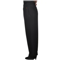 Peuterey - Trousers in Suit Fabric with Elastic Waist - Black - Trousers - Luxury Exclusive Collection - Avvenice