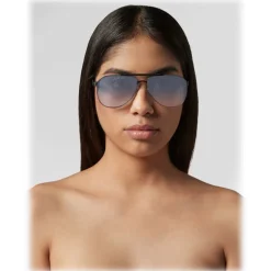 Philipp Plein - Calypso Basic Collection - Black Nickel Mirror - Sunglasses - Philipp Plein Eyewear - Avvenice