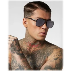 Philipp Plein - Calypso Basic Collection - Black Grey - Sunglasses - Philipp Plein Eyewear - Avvenice