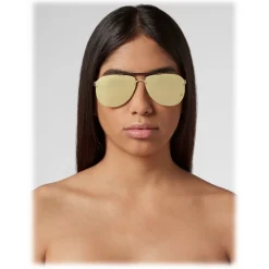 Philipp Plein - Calypso Basic Collection - Gold Mirrored - Sunglasses - Philipp Plein Eyewear - Avvenice