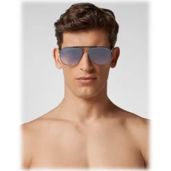 Philipp Plein - Calypso Studded Collection - Black Blue Gradient - Sunglasses - Philipp Plein Eyewear - Avvenice