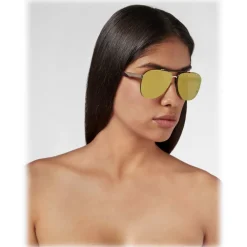 Philipp Plein - Calypso Studded Collection - Gold Mirrored - Sunglasses - Philipp Plein Eyewear - Avvenice