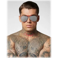 Philipp Plein - Calypso Studded Collection - Palladium Mirrored Silver - Sunglasses - Philipp Plein Eyewear - Avvenice
