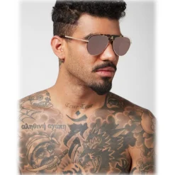 Philipp Plein - Charlie Basic Collection - Gold, Brown and Turtle - Sunglasses - Philipp Plein Eyewear - Avvenice