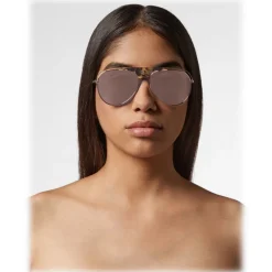 Philipp Plein - Charlie Basic Collection - Gold, Brown and Turtle - Sunglasses - Philipp Plein Eyewear - Avvenice