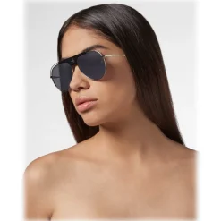Philipp Plein - Charlie Basic Collection - Black and Palladium - Sunglasses - Philipp Plein Eyewear - Avvenice