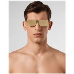 Philipp Plein - Combact Collection - Gold - Sunglasses - Philipp Plein Eyewear - Avvenice