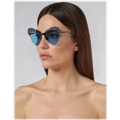 Philipp Plein - Crystal Collection - Black Blue - Sunglasses - Philipp Plein Eyewear - Avvenice