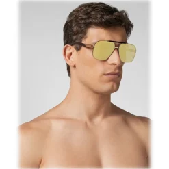 Philipp Plein - Freedom Basic Collection - Gold Mirrored - Sunglasses - Philipp Plein Eyewear - Avvenice