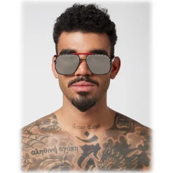 Philipp Plein - Freedom Studded Collection - Palladium Silver - Sunglasses - Philipp Plein Eyewear - Avvenice