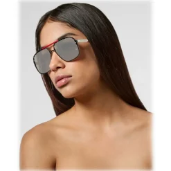 Philipp Plein - Freedom Studded Collection - Palladium Silver - Sunglasses - Philipp Plein Eyewear - Avvenice